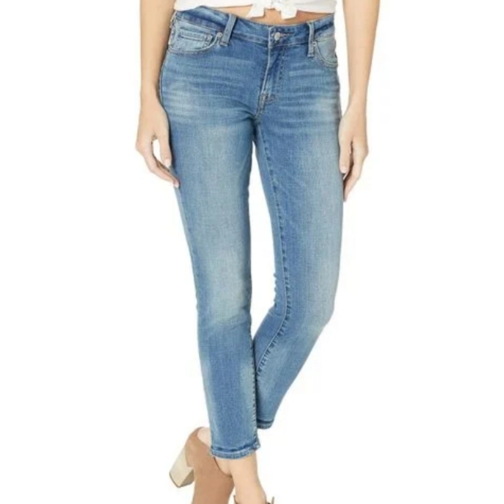 Lucky Brand Lolita Low Rise Crop Jeans Medium Wash 8/29